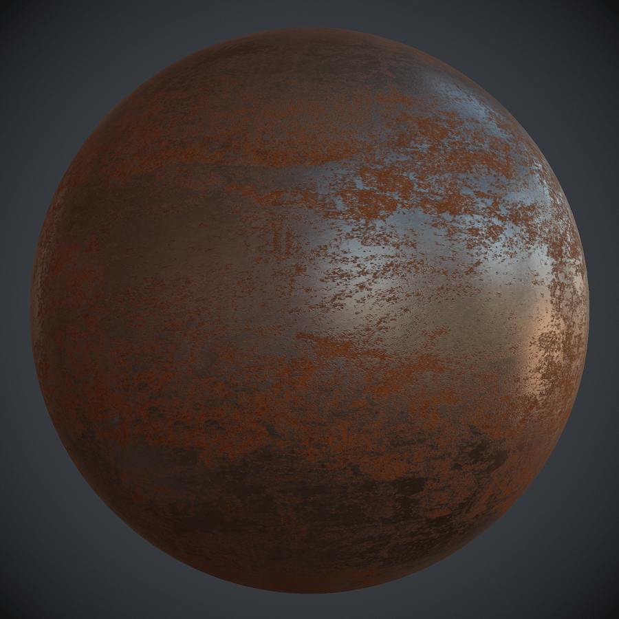 Pitted Rusted Iron PBR Metal Material Free PBR Materials