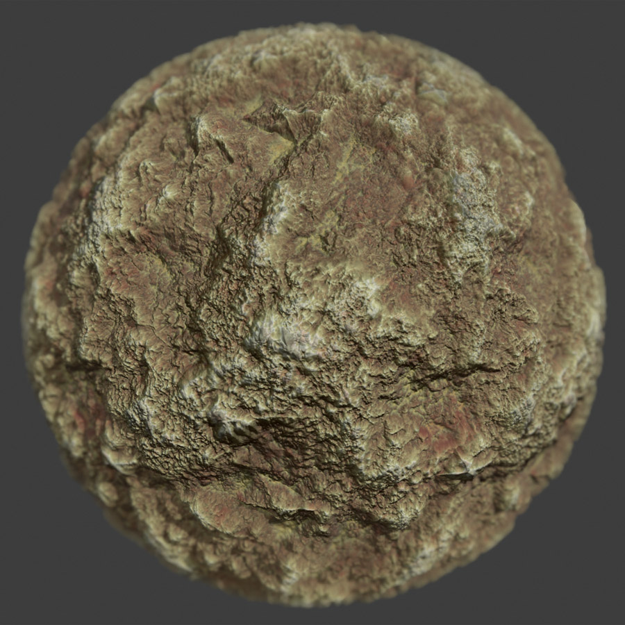 Rough Igneous Rock 1 PBR Material - Texture Download