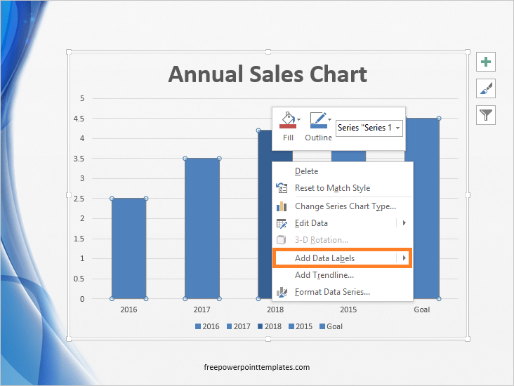Data Labels Insert Column Graph Add Data Labels 3
