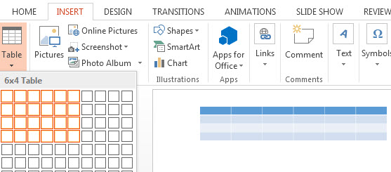How To Create a Table in PowerPoint 2013 Free PowerPoint Templates