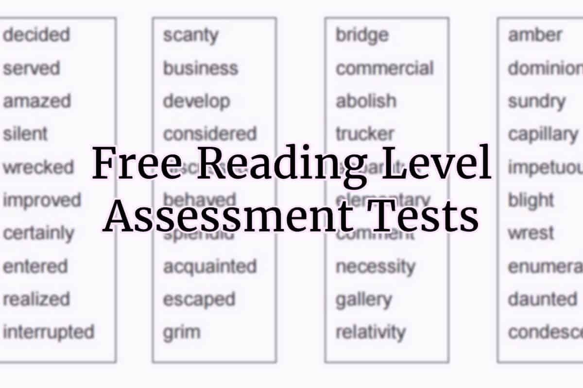 Reading Level Tests For Calculating Grade, Competency, & Level Free