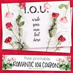 Printable IOU Coupons | Free Printables Online