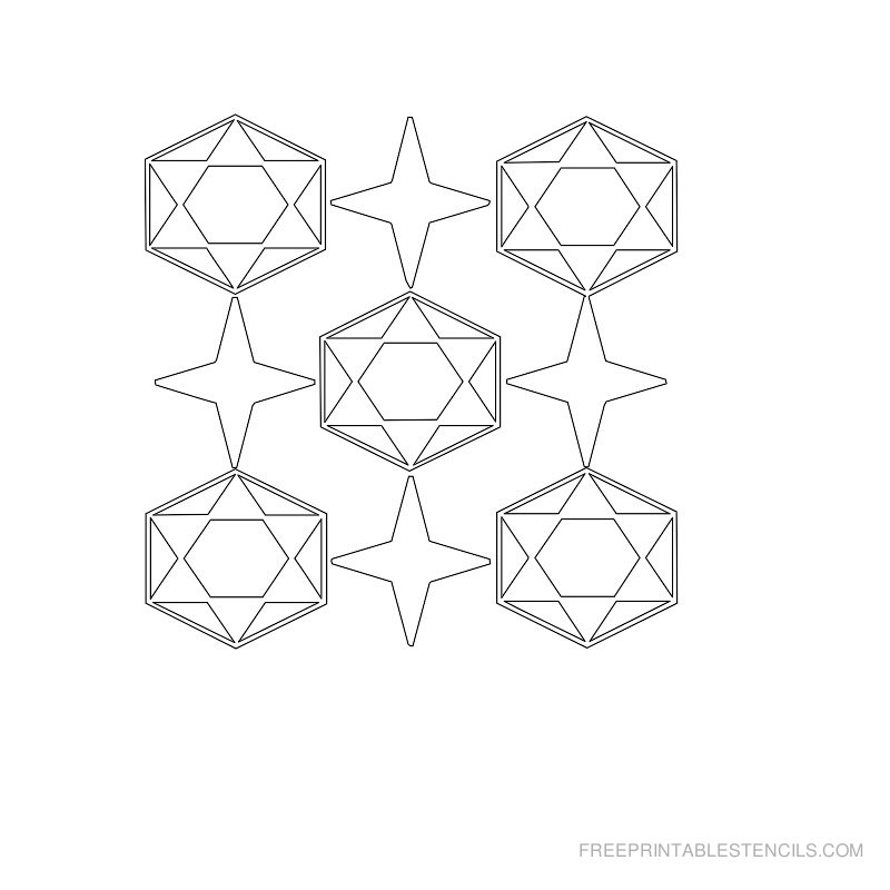 20 Free Printable Geometric Pattern Stencils