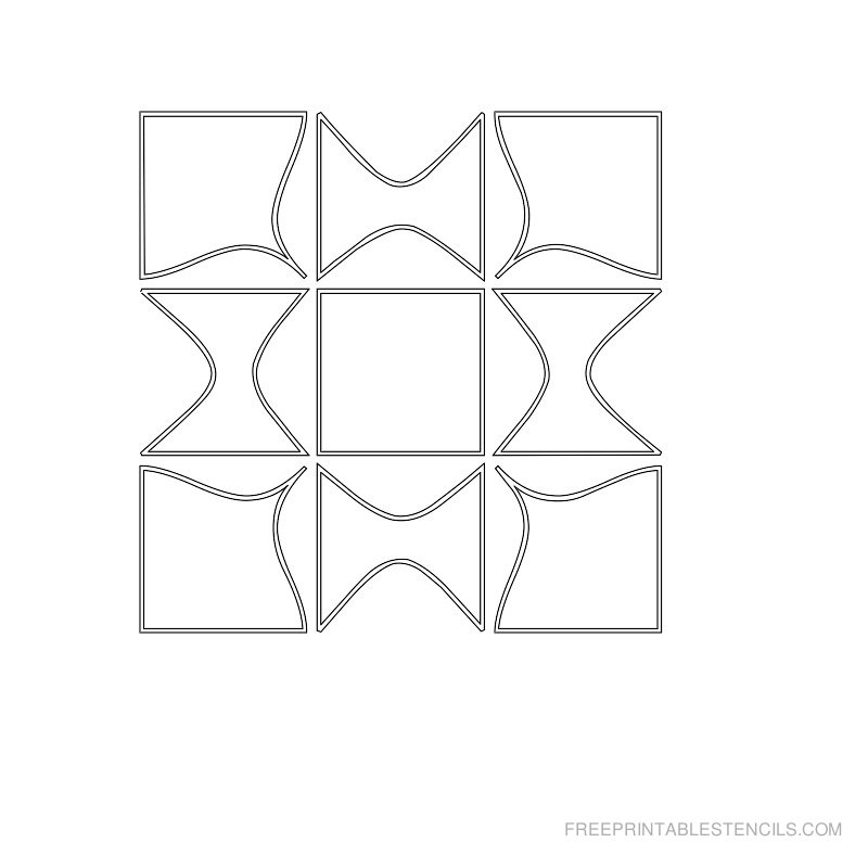 20 Free Printable Geometric Pattern Stencils