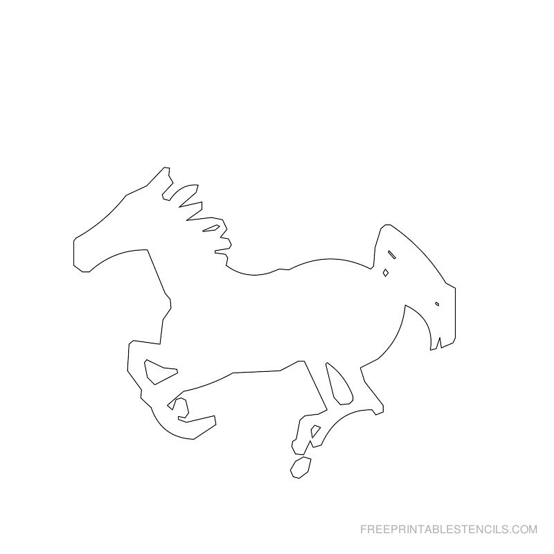 Printable Horse Themed Stencils