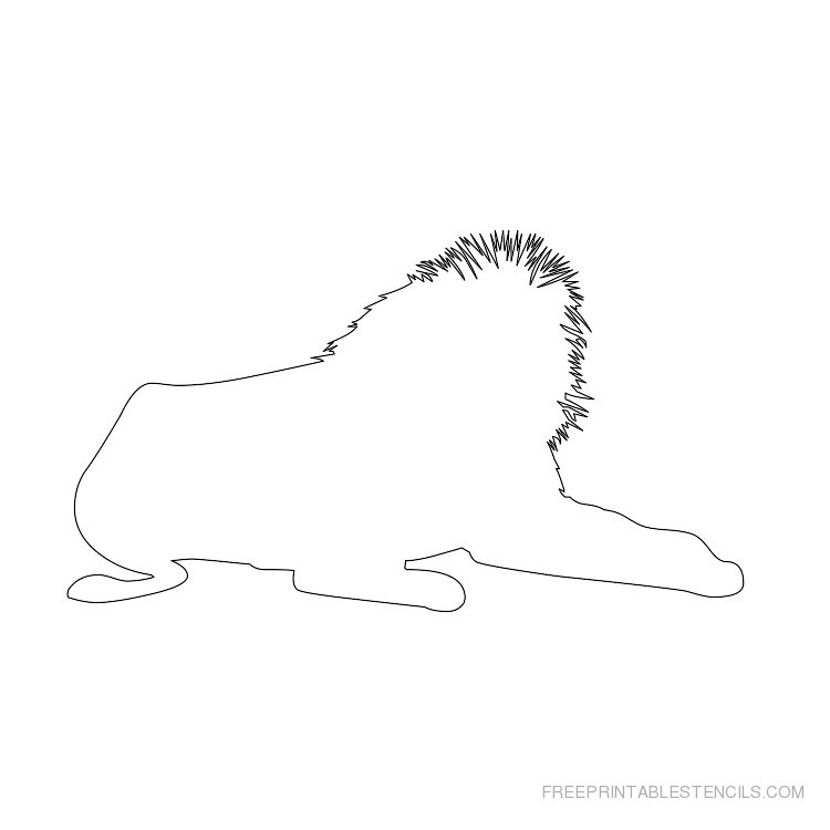 Free Printable Lion Stencils and Silhouettes