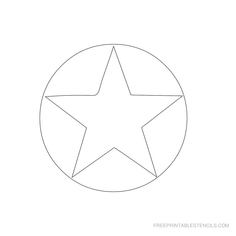 Free Printable Stars Stencils Template