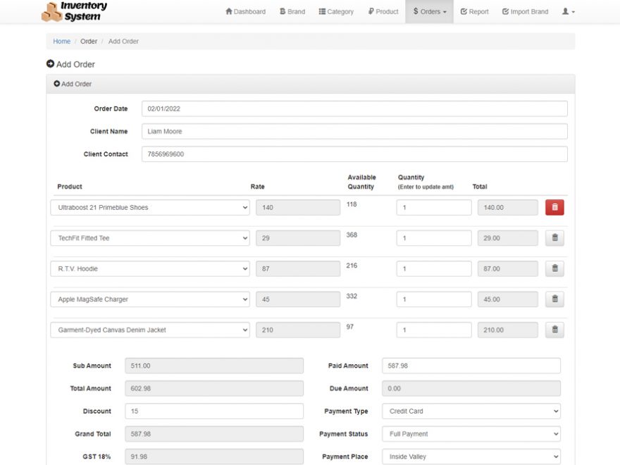 Simple Inventory Management System In Php Codeigniter With Source Code