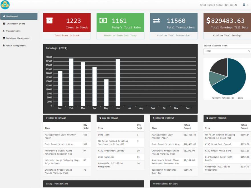 Sales and Inventory System in PHP CodeIgniter with Source Code Archives