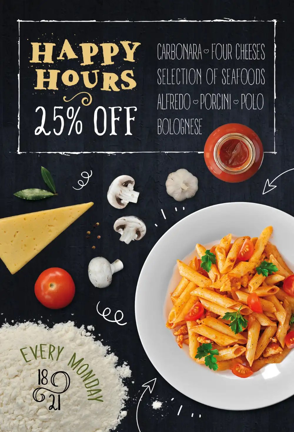 Pasta Restaurant Free Flyer Template Download Now