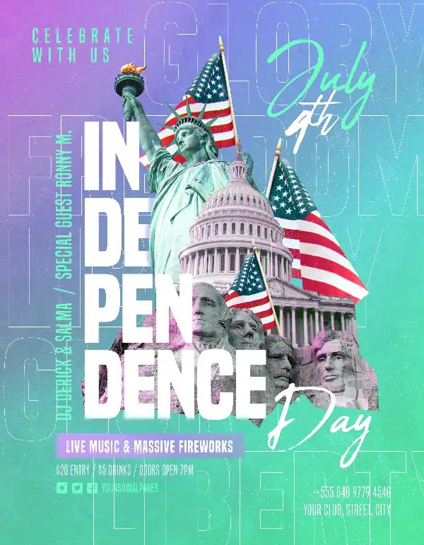 Free Independence Day Flyer PSD Template Free Flyer Downloads Free Independence Day Flyer PSD Template Free Flyer Downloads