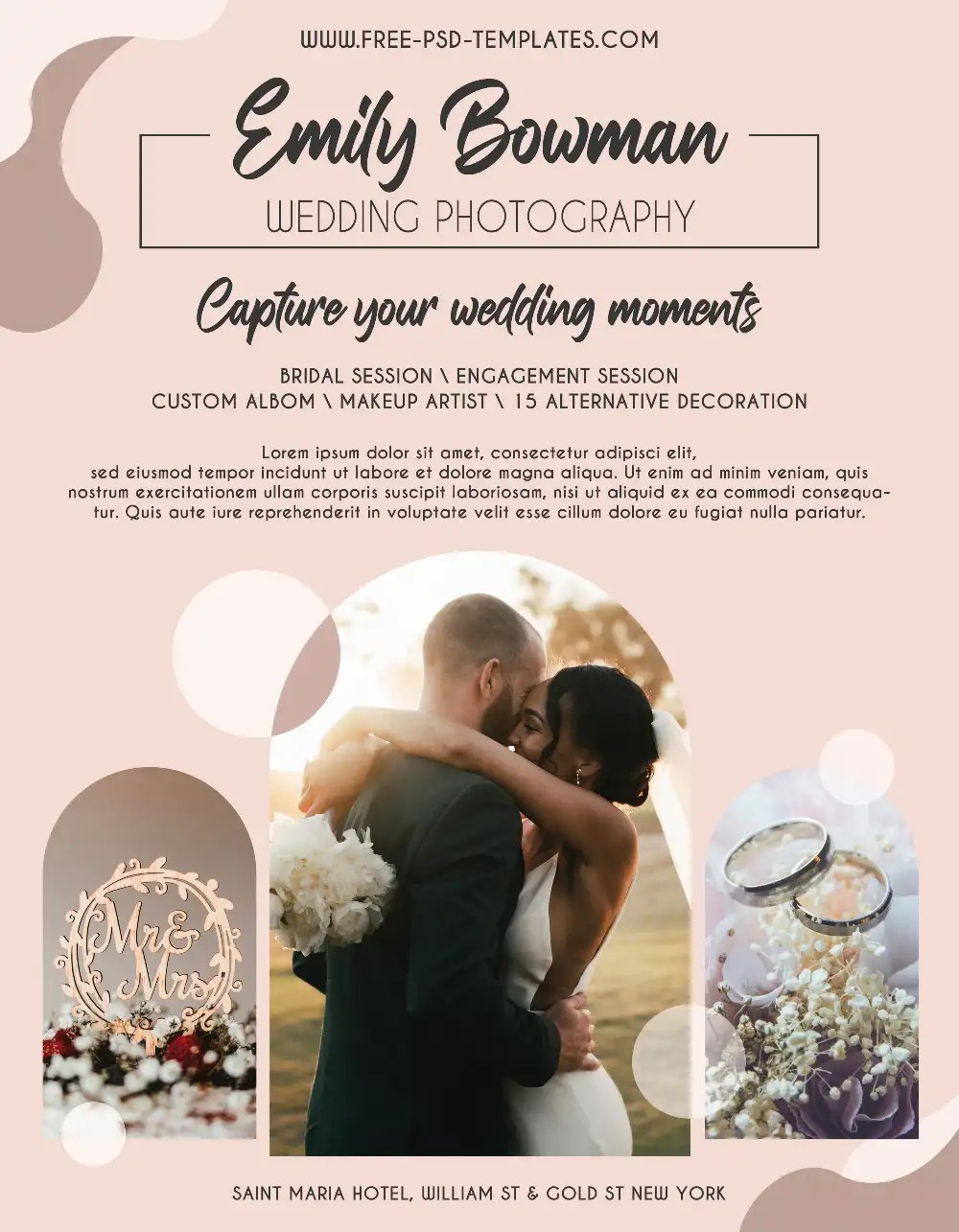 Wedding Leaflet Template