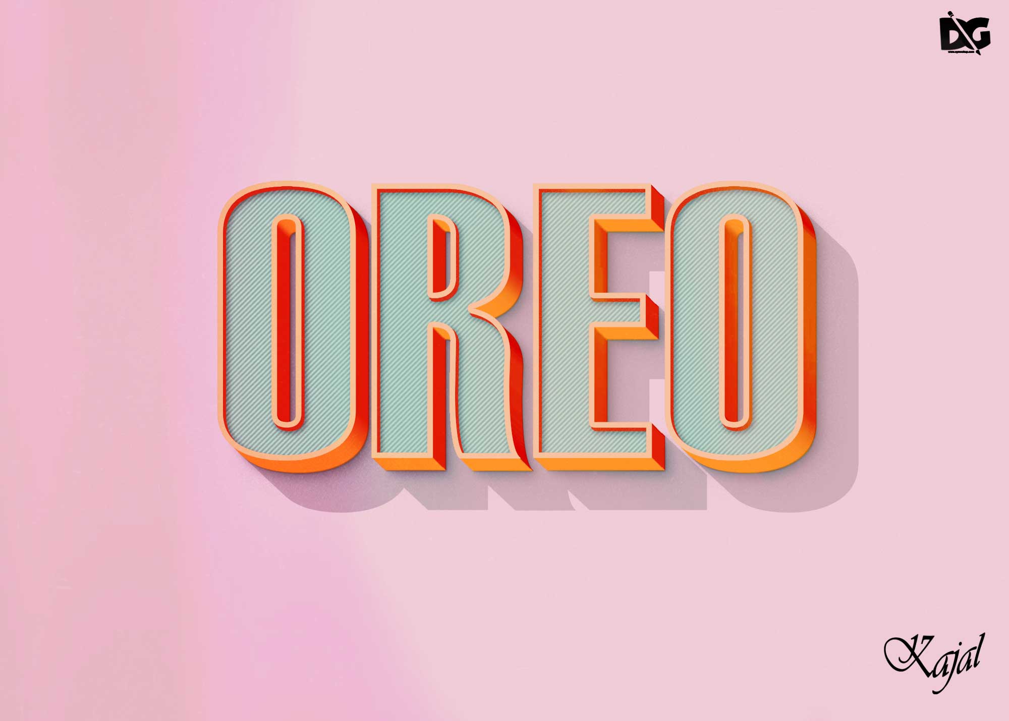 Free Premium 3D Typography Text Effect Free PSD Freebies