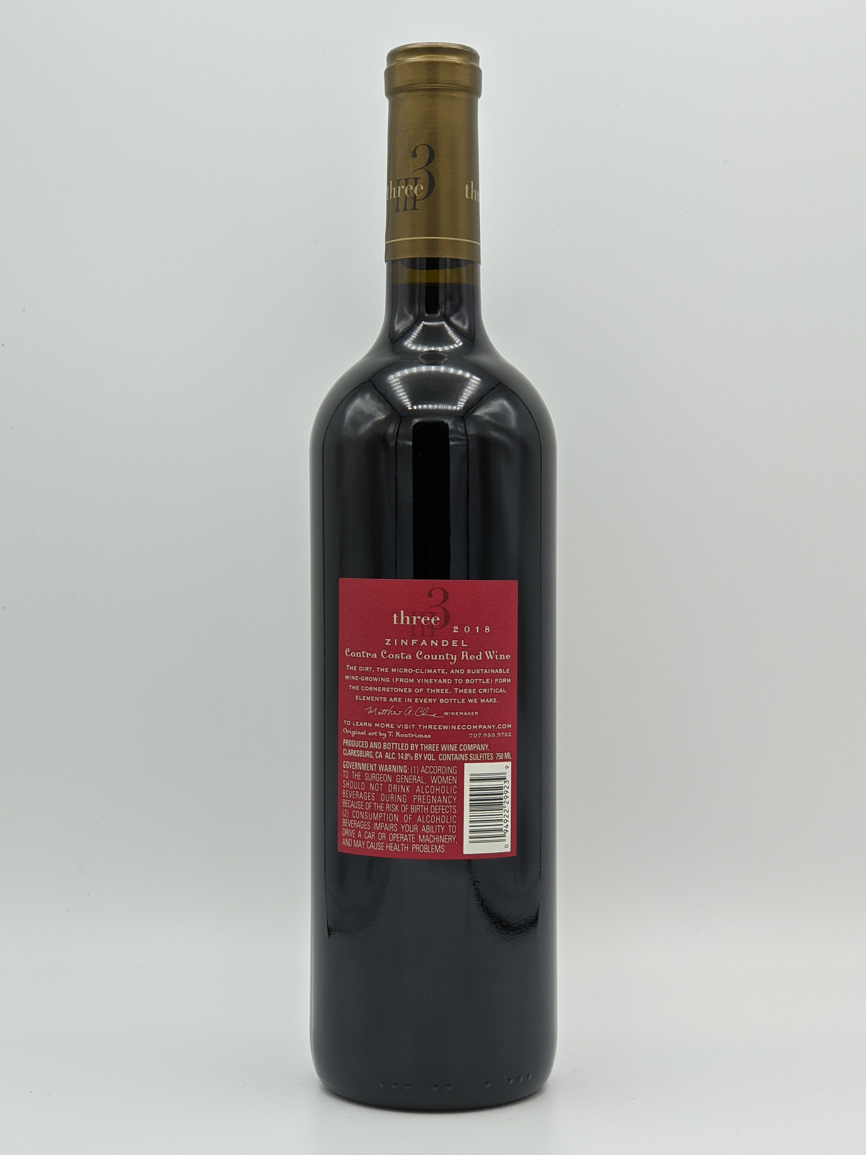 Three Wine Co Old Vine Zinfandel 2020 Free Range Wine & Spirits