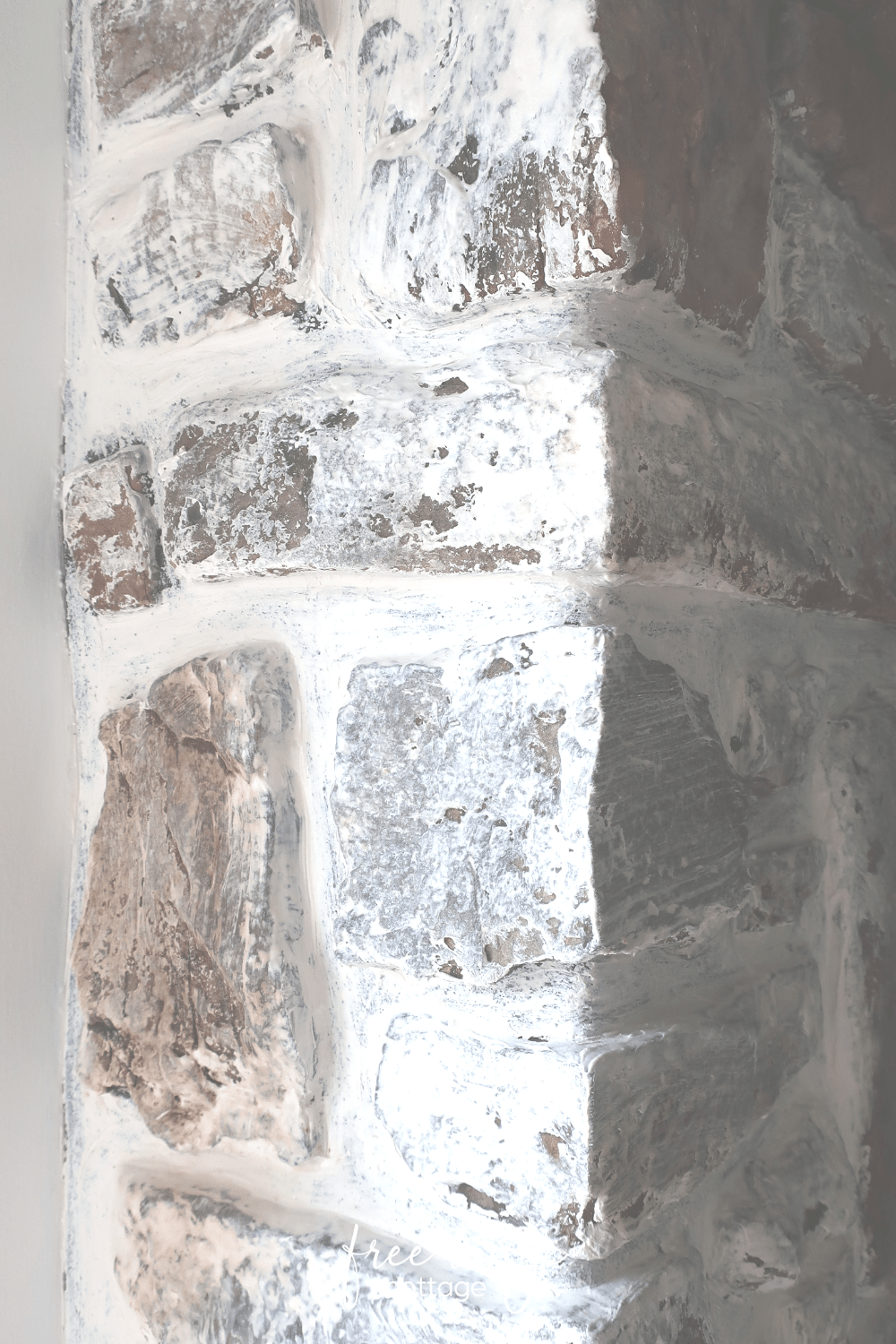 Before & After German Schmear Fireplace Makeover Free Range Cottage