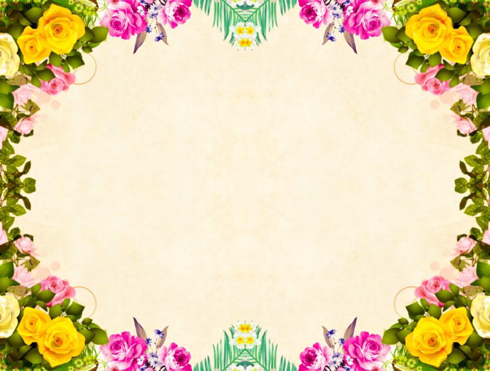 Vintage Flower Frame Wallpaper Hd Best Flower Site