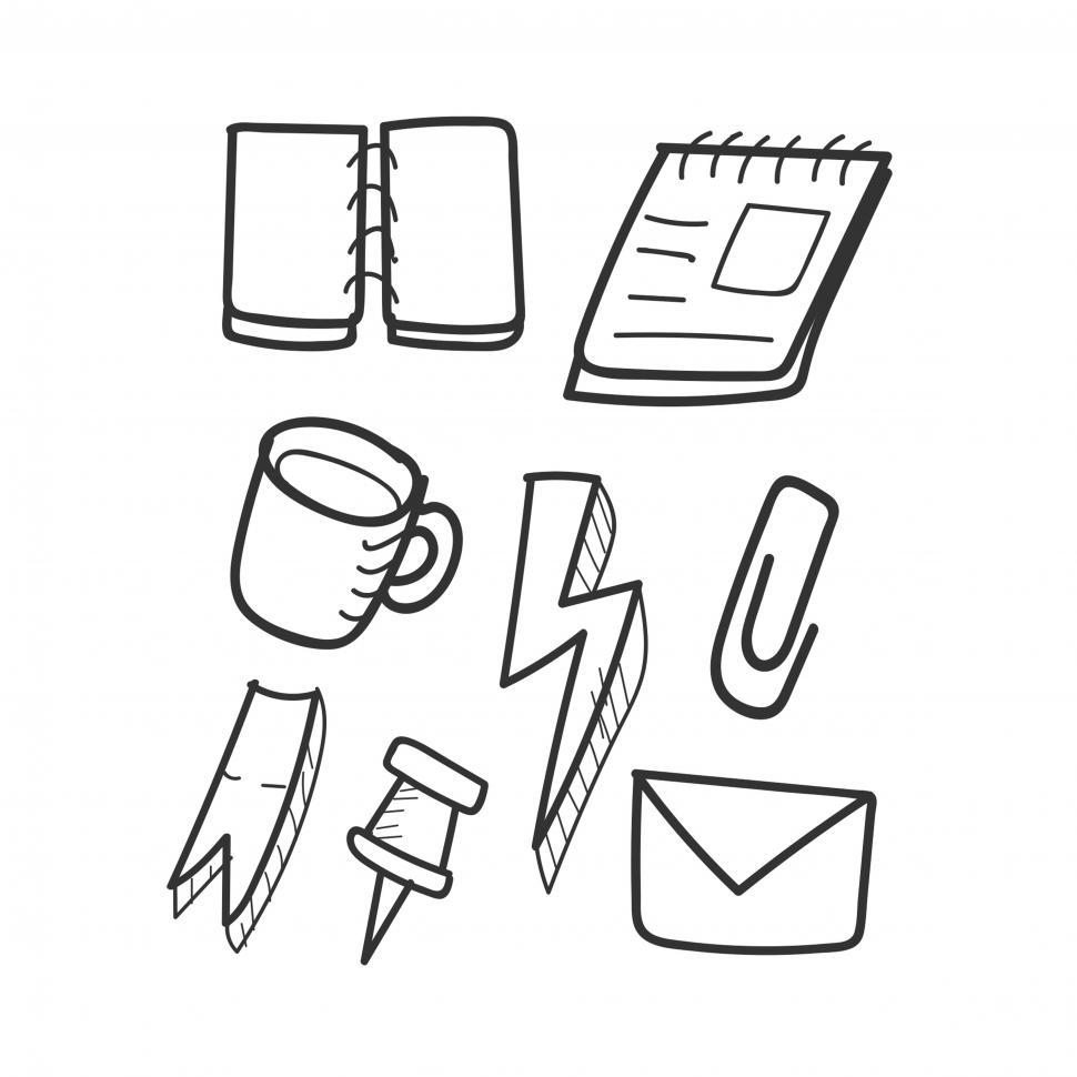 Free Stock Photo of Office stationery items vector Download Free