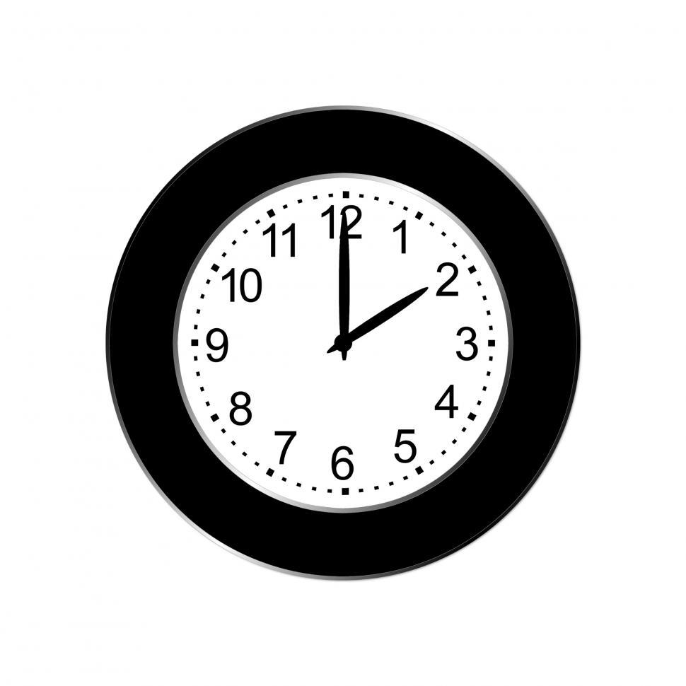Wall Clock Clipart Black And White