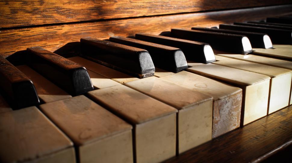 Free Stock Photo of Old Piano Keys Download Free Images and Free