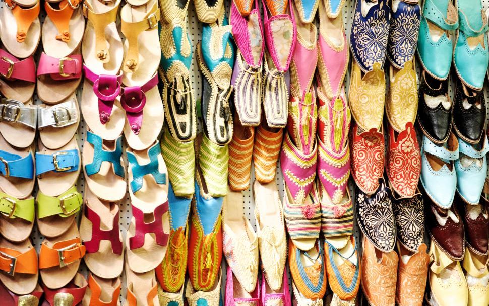 Free Stock Photo of Arabic shoe display Download Free Images and Free Illustrations