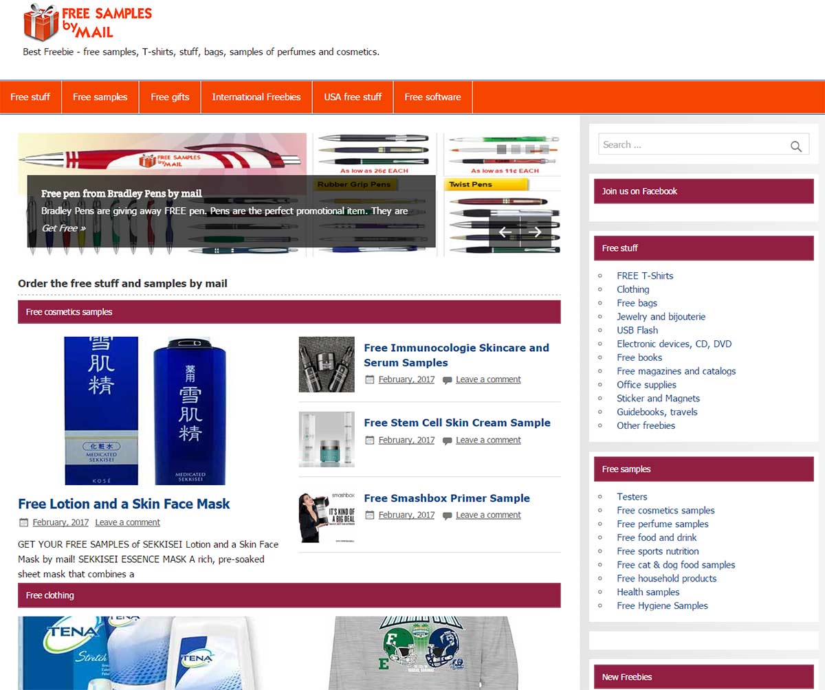 free samples and freebies Freebies and Free Samples by Mail