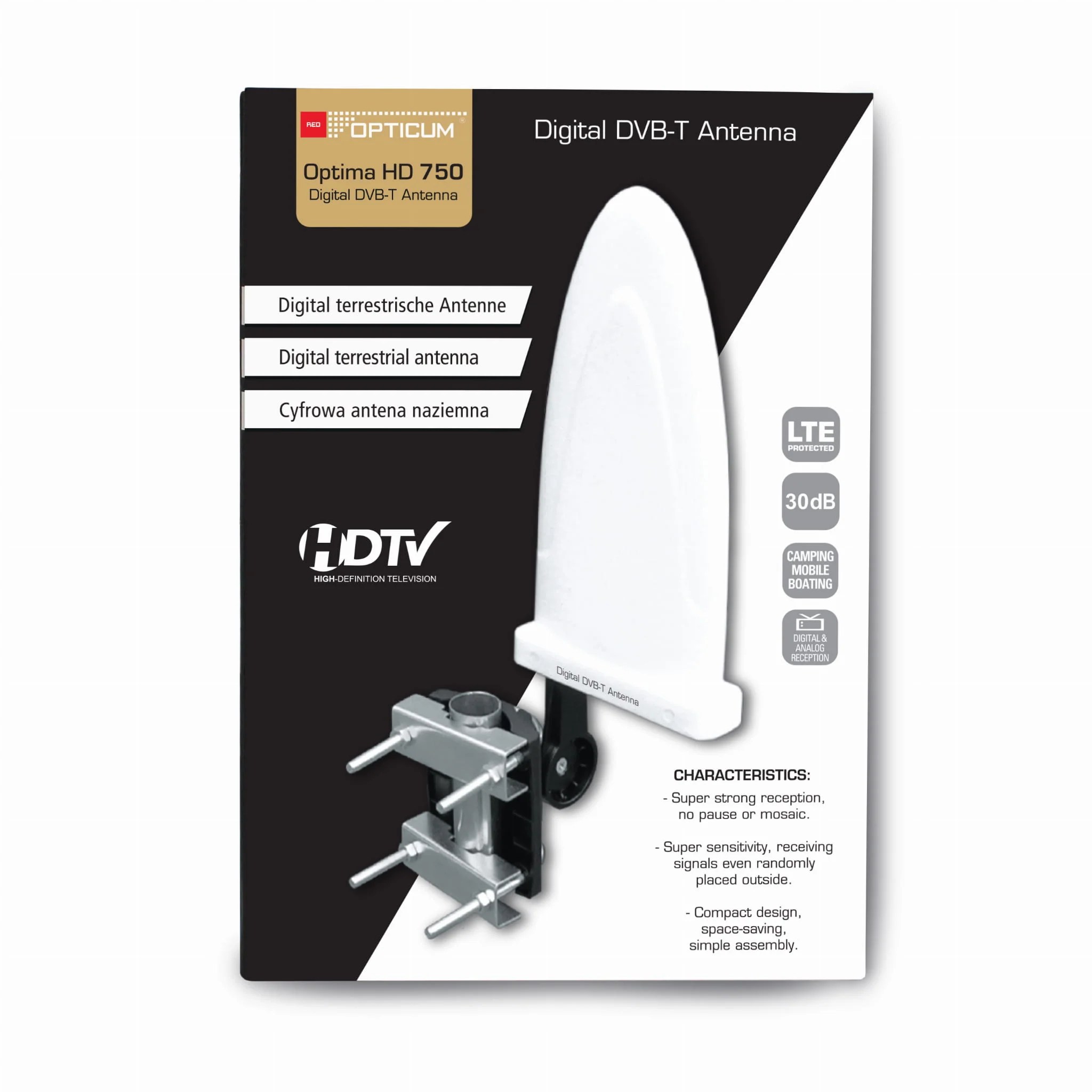 Outdoor TV aerial (OPTICUM SMART HD 750) Freesat.ie