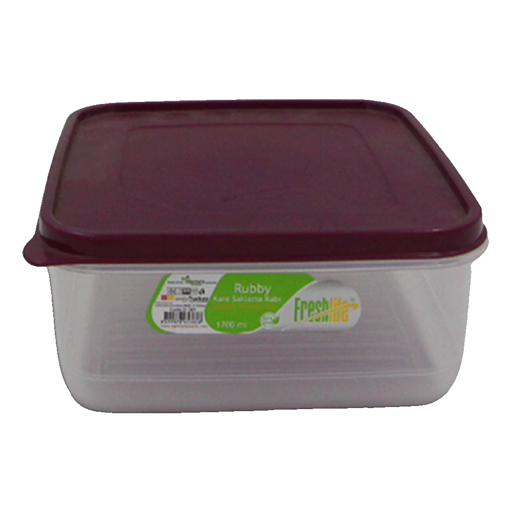 FreshLife 1700ml Dark Purple Squared Tupperware