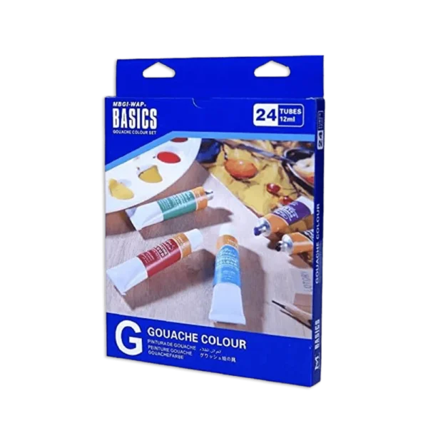Basic 24 Tubes Gouache Color Set