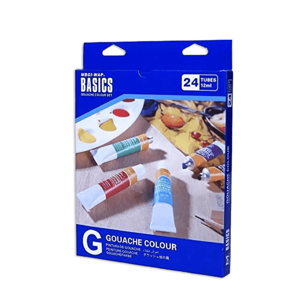 Basic 24 Tubes Gouache Color Set