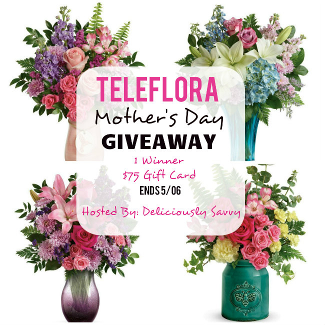 Teleflora Mother’s Day Giveaway 1 Winner 75 Gift Card (Ends 5/06