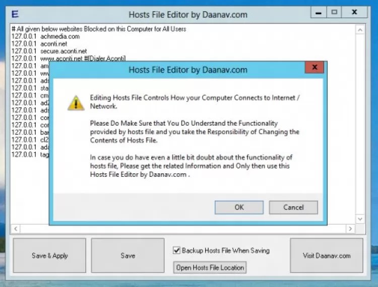Hosts File Editor скачать на Windows бесплатно