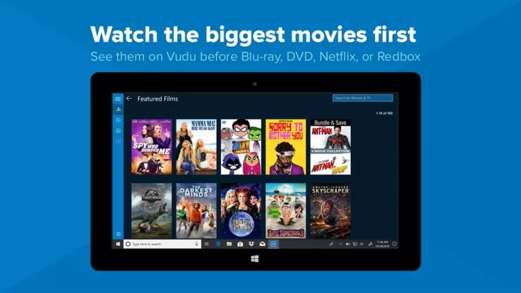 VUDU Movies and TV скачать на Windows бесплатно