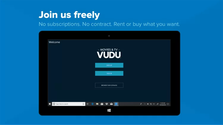 VUDU Movies and TV скачать на Windows бесплатно