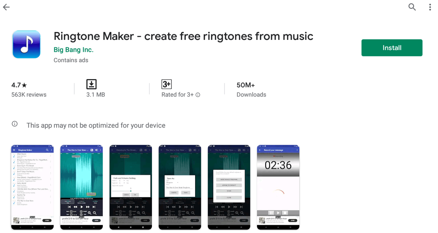 Easy Install of Ringtone Maker For PC Windows 7/8/10 and Mac