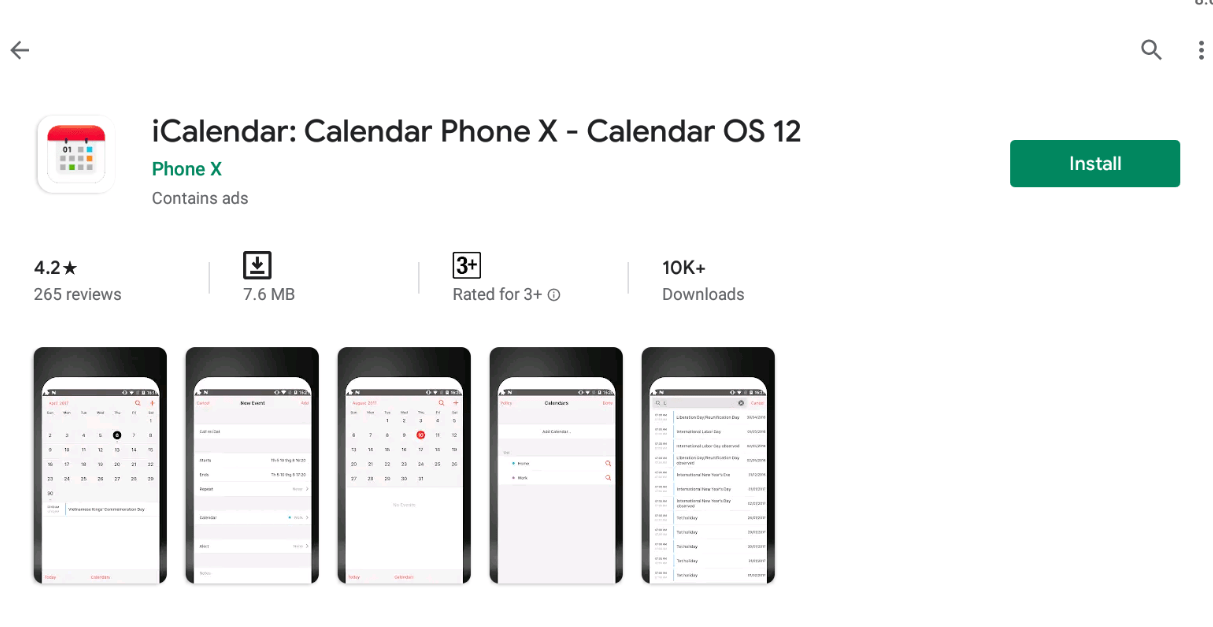 iCalendar For PC Free Download for Windows and Mac