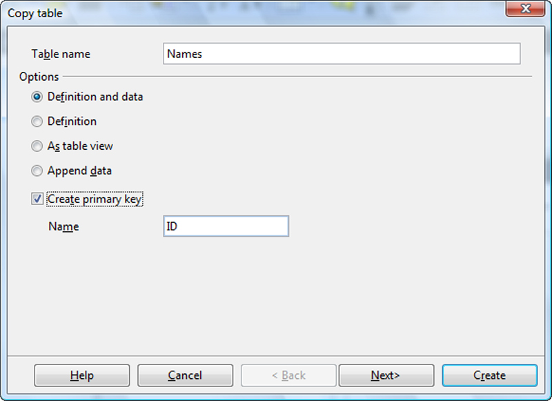 The simplest way to make databases in