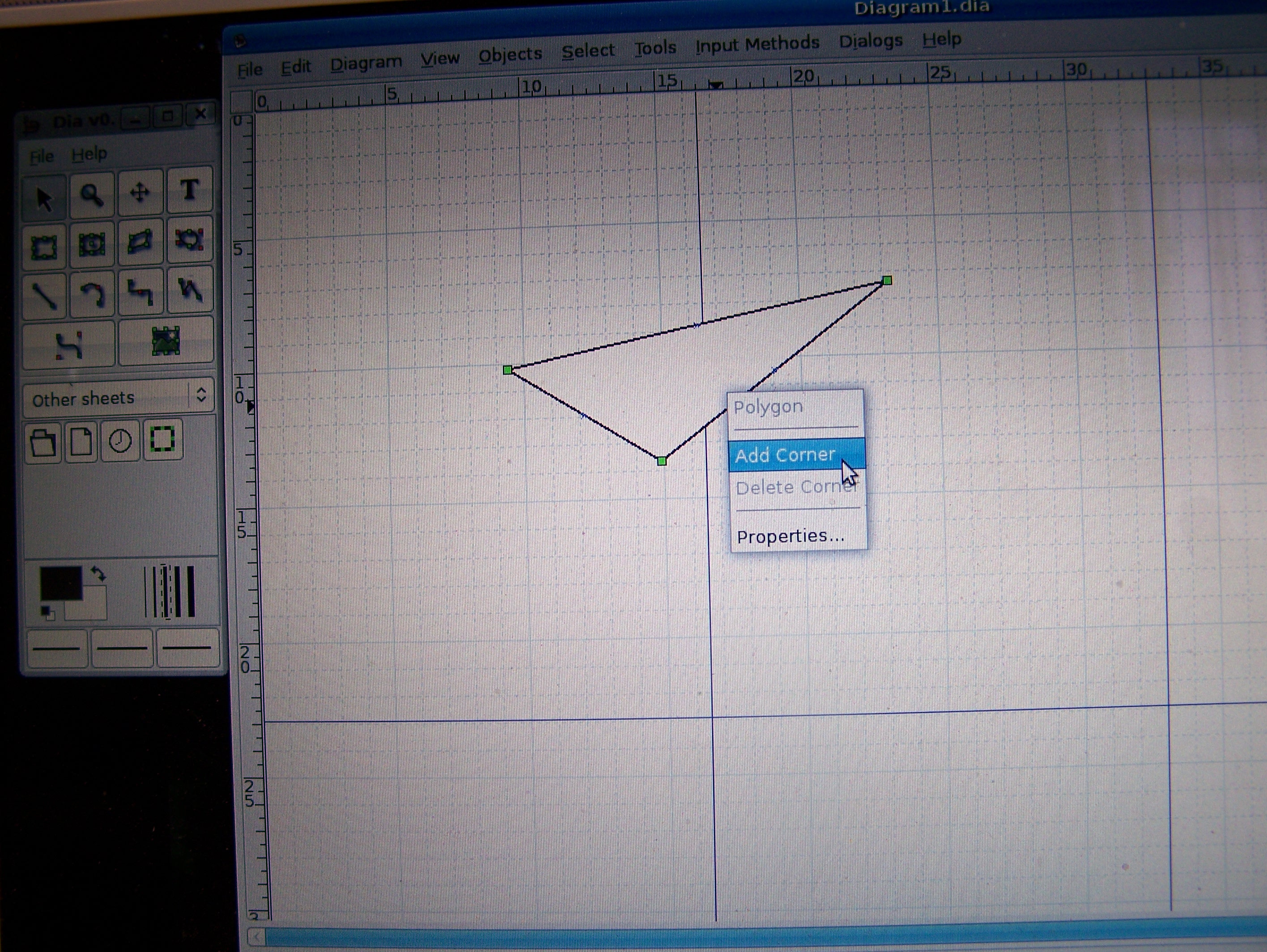 Using Dia for diagrams