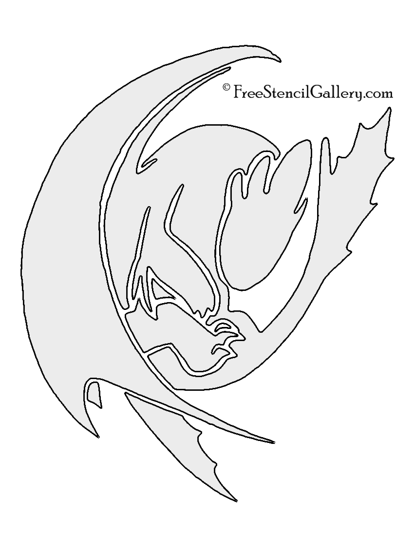How to Train Your Dragon Toothless Stencil Free Stencil Gallery