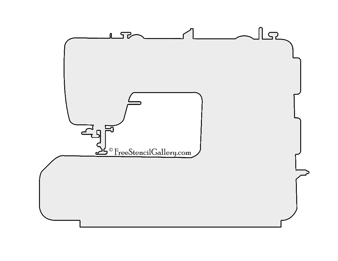 Sewing Machine Stencil Free Stencil Gallery