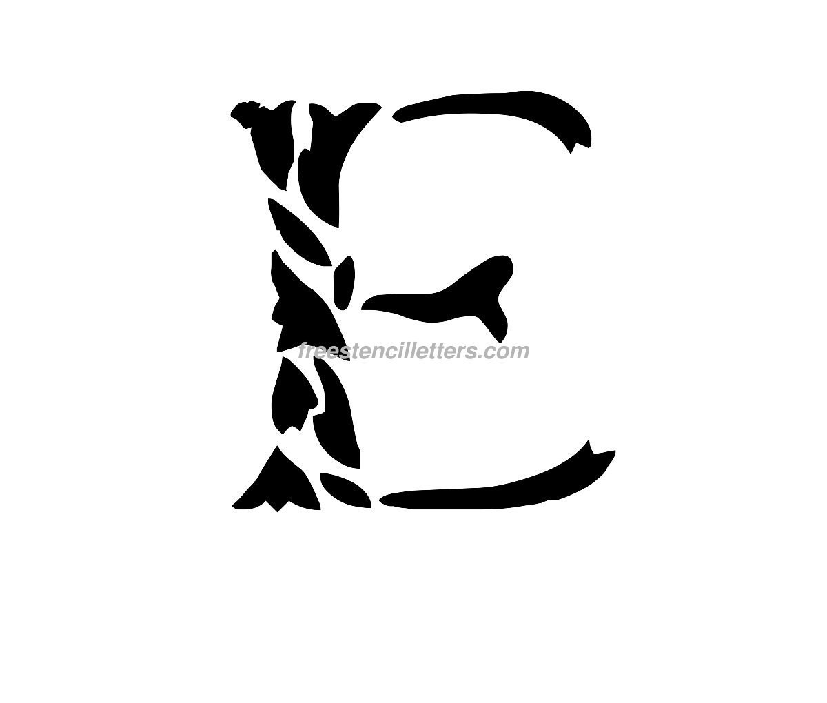 Print E Letter Stencil Free Stencil Letters