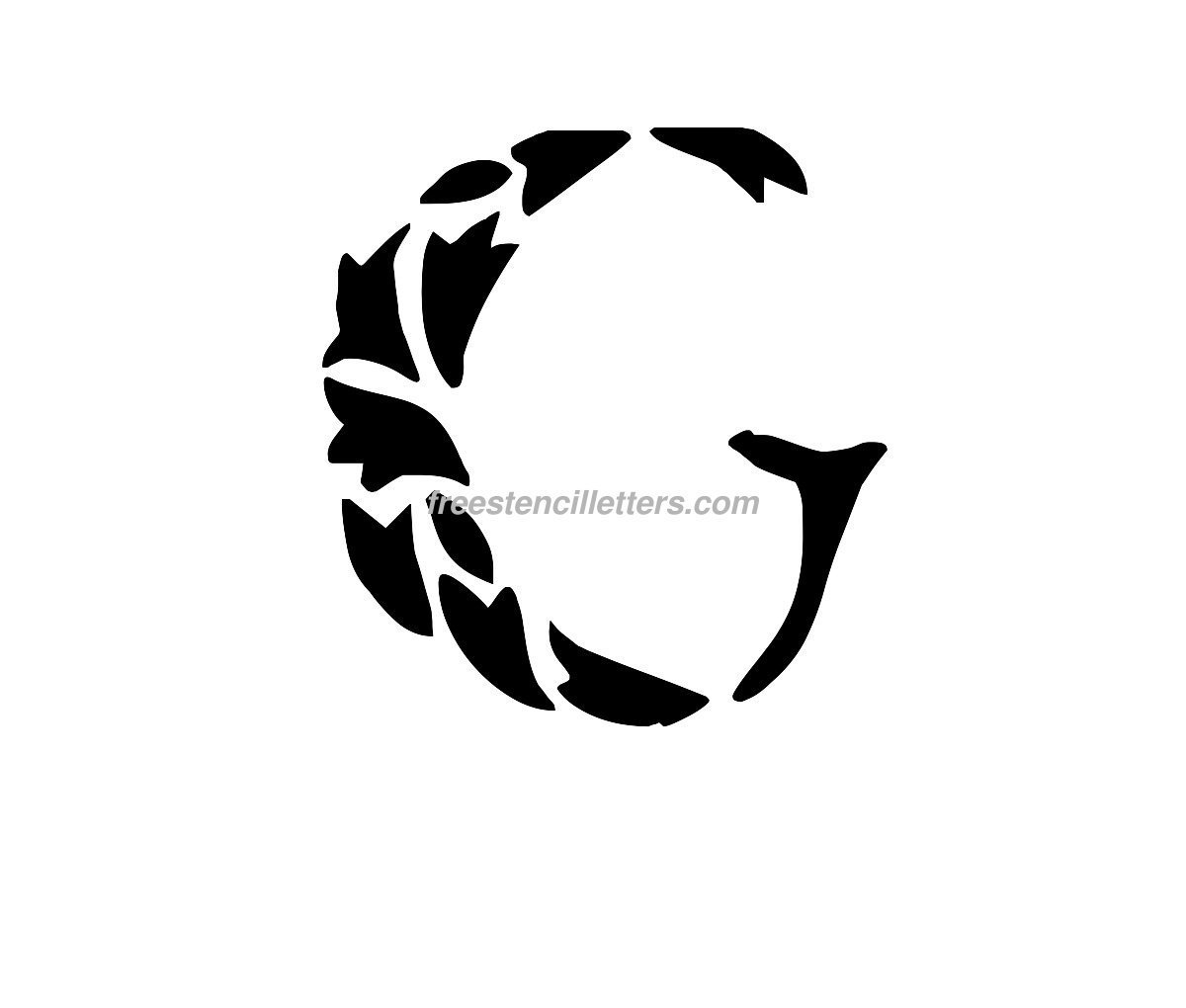 Print G Letter Stencil Free Stencil Letters