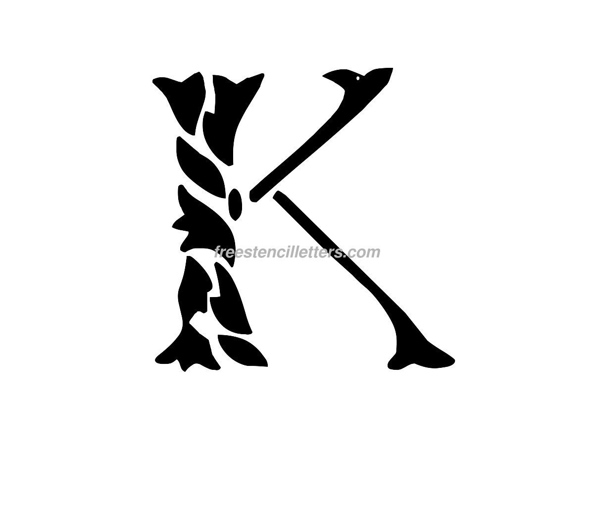 Print K Letter Stencil Free Stencil Letters