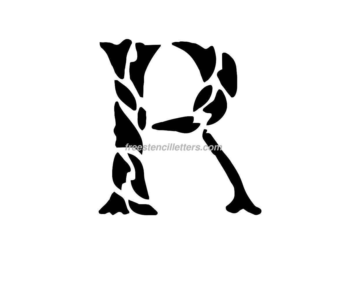 Print R Letter Stencil Free Stencil Letters
