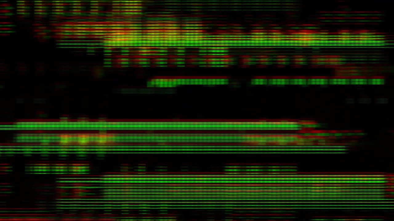Unique TV Screen Noise Bad Signal Glitch Overlay