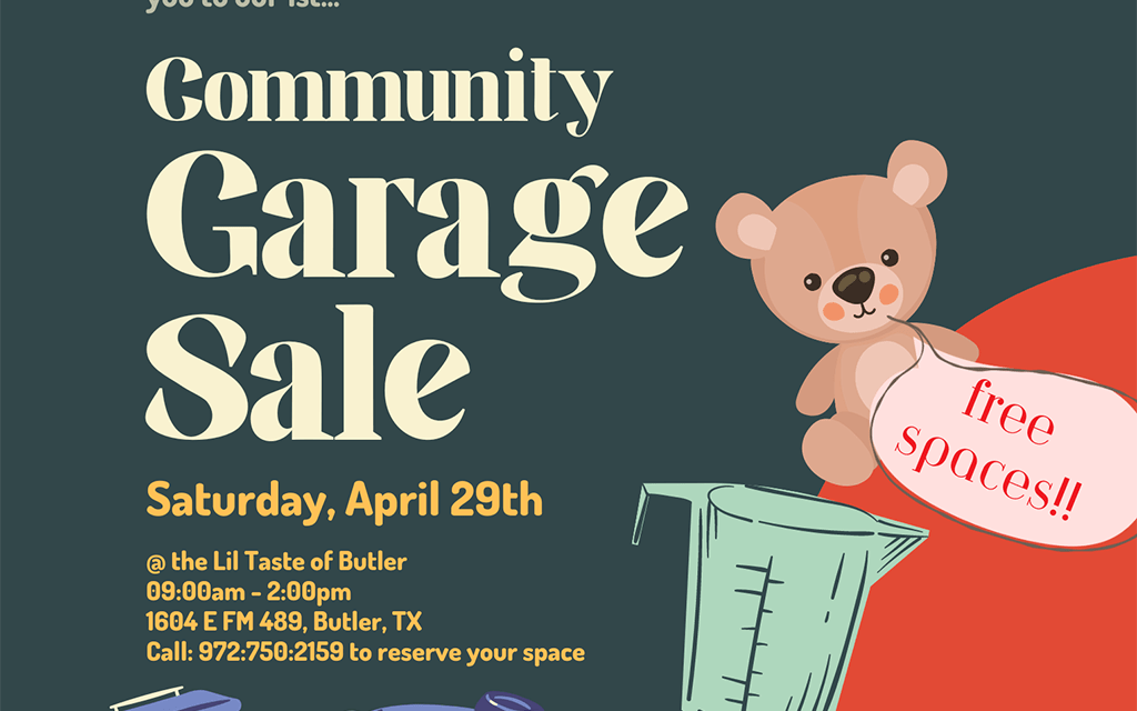 ‘Lil Taste of Butler’ and Community Garage Sale This Saturday at the E
