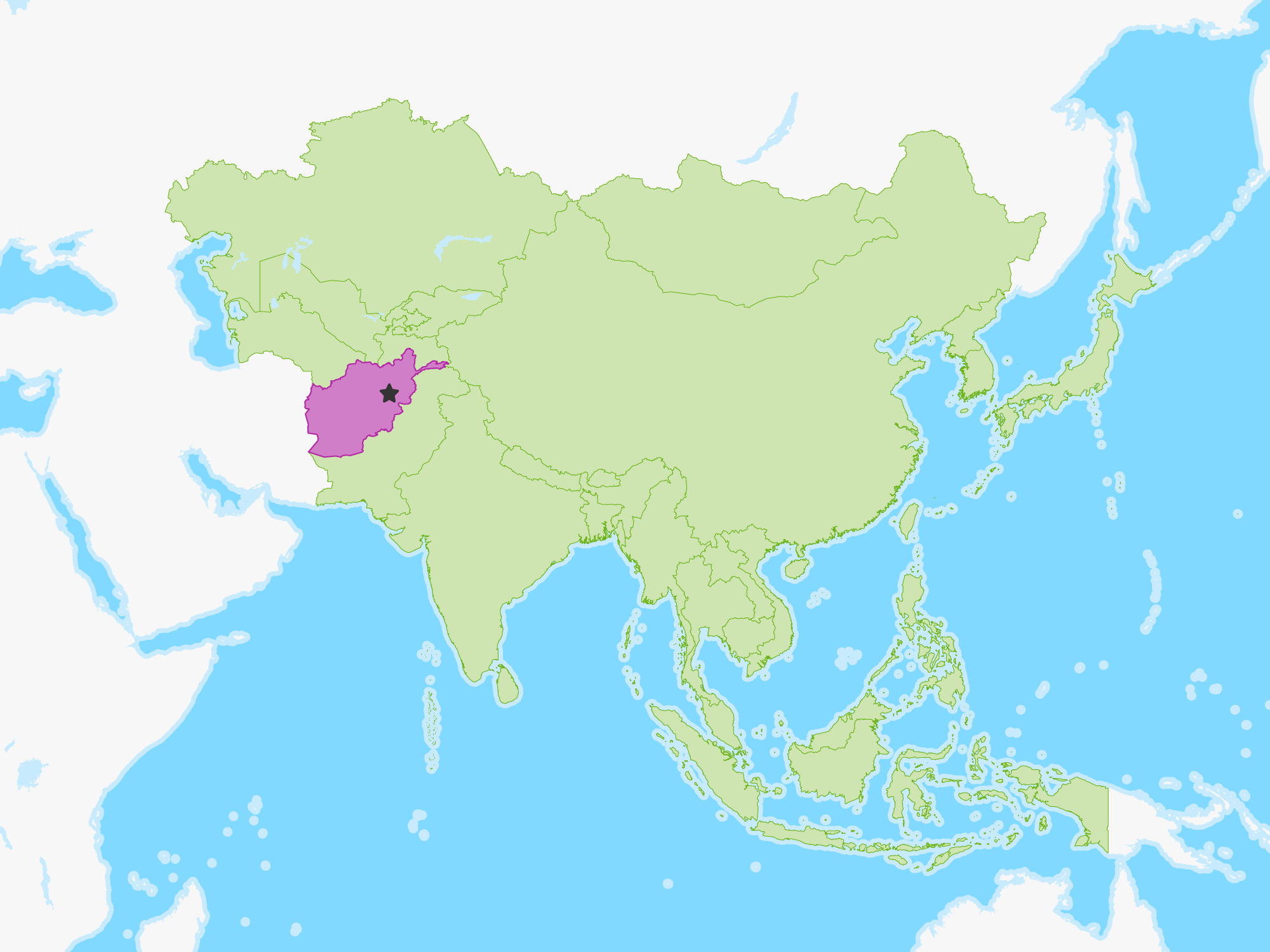 Afghanistan Free Study Maps