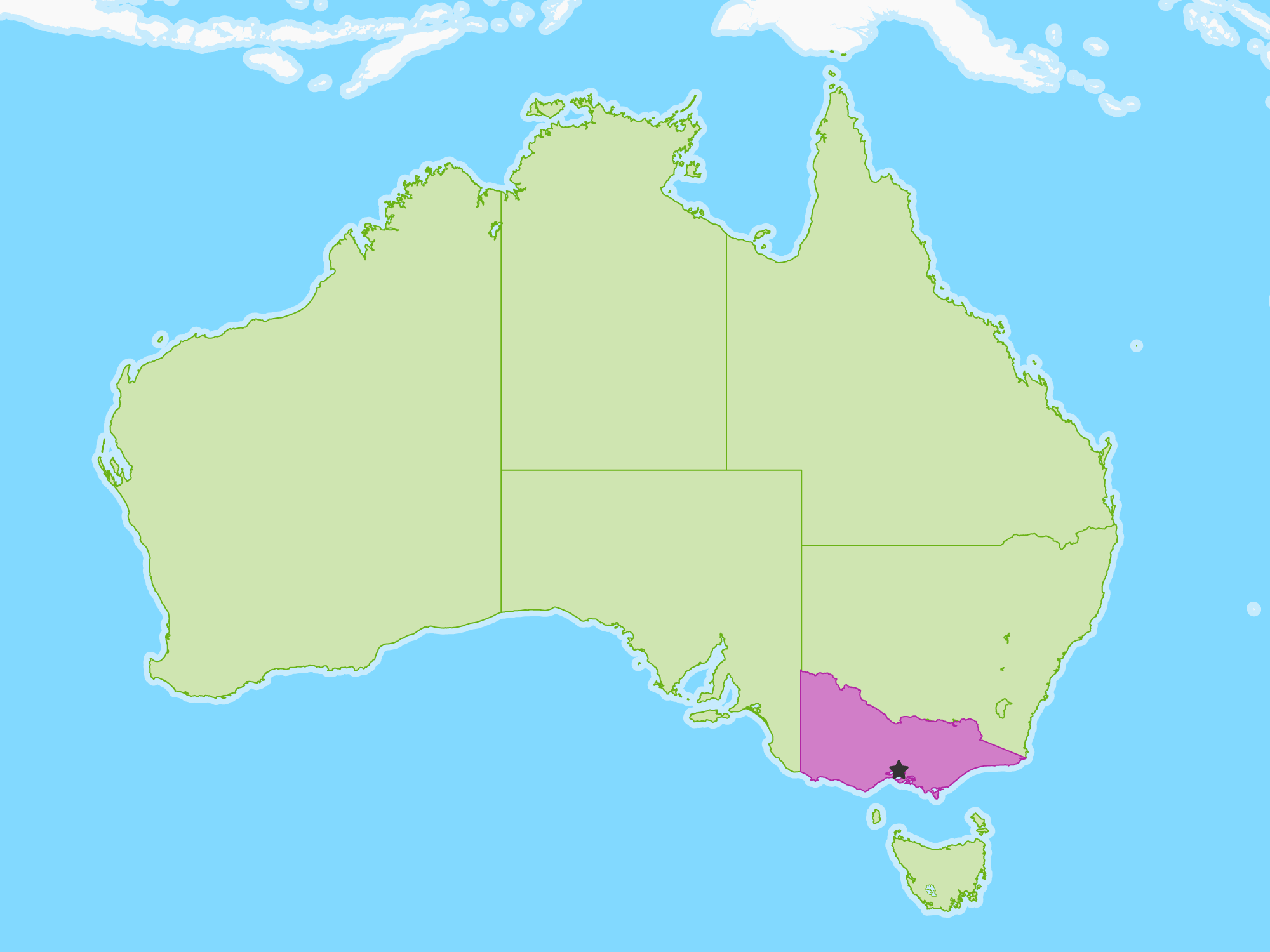 Victoria Australien Karte Victoria Free Study Maps