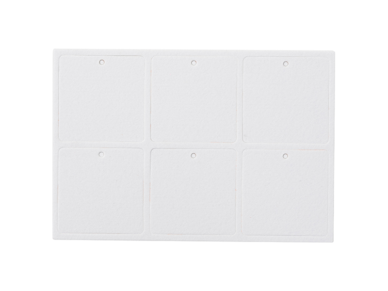 Sublimation Blanks Air Freshener (Square, 6pcs/sheet) Free
