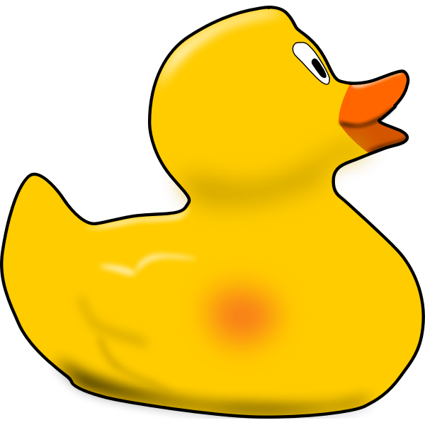 Rubber duck Free SVG