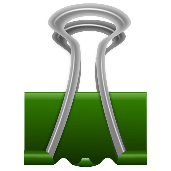 clip on holder vector graphics Free SVG